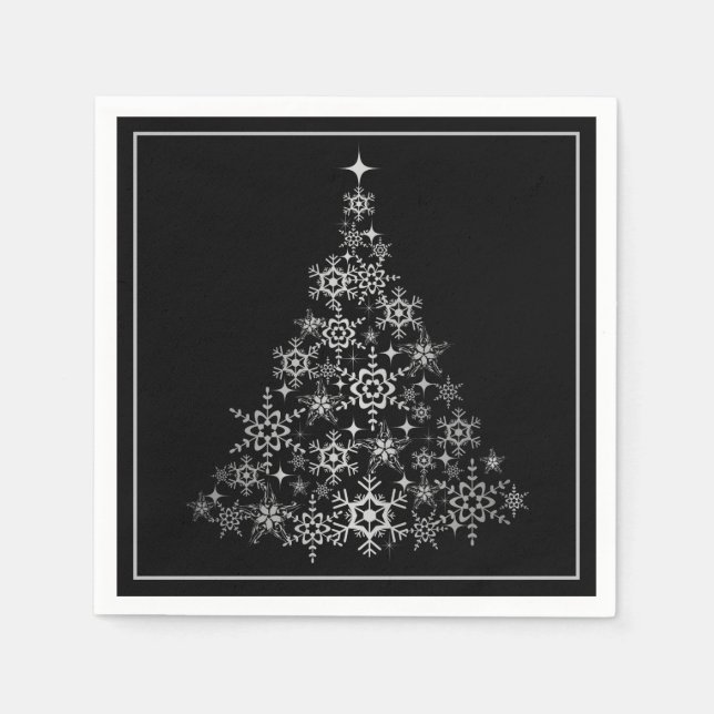Julservetter Träd Pappersservett (Framsidan)