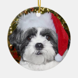 JulShih Tzu hund Julgransprydnad Keramik