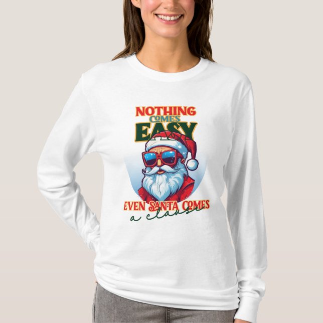 Julshirt | Funny Jultomten T Shirt (Framsida)