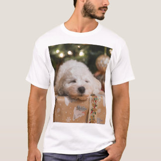 Julshirt med Cute Hund design T Shirt