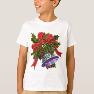 Julsilver sätta en klocka på tee shirt
