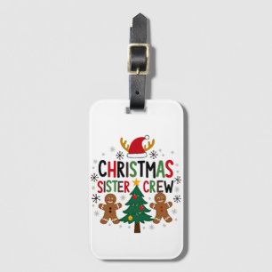 Julsister Crew Festive Gingertea Friends Bagagebricka