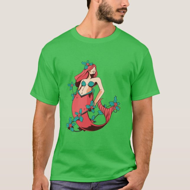 JulSjöjungfru T Shirt (Framsida)