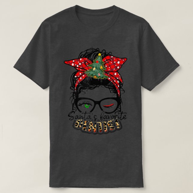 Julsjuksköterska Santas Favorite Nurse och T Shirt (Design framsida)