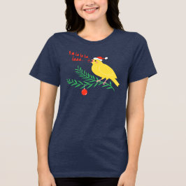 JulSjungande Kanariefågel T Shirt