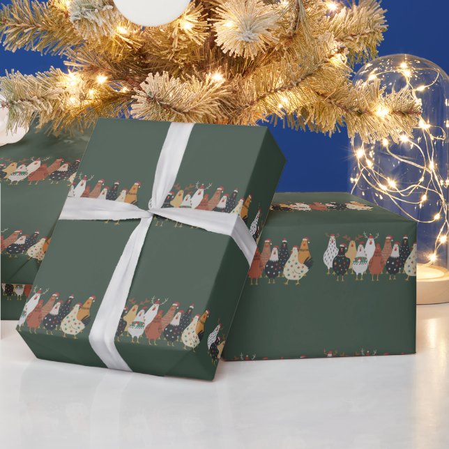 Julsk Chickengårdsljus present till djurälskare  Presentpapper (Helgdagar)