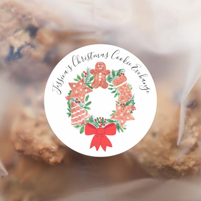 Julsk julgodiskarusell  runt klistermärke (Skapare uppladdad)
