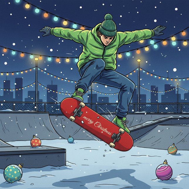 Julsk skateboard - perfekt presentidé (Festive Christmas Skateboard Perfect Gift Idea)