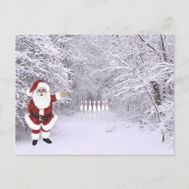 Julskägget snö helg vykort (Framsida)