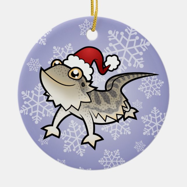 Julskäggig drake / Rankins-drake Julgransprydnad Keramik (Framsidan)