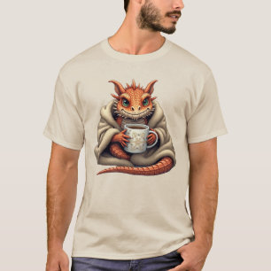 Julskäggig Drakeligt Present för Kaffeälskare T Shirt