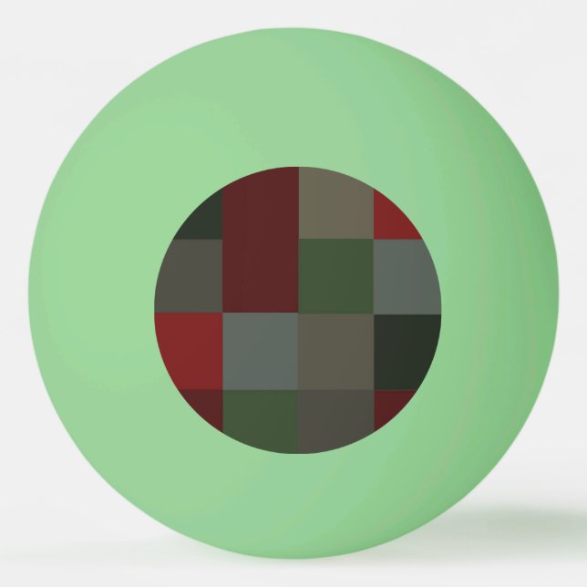 Julskäggsglöd i Mörk grönt design Pingisboll (Framsidan)