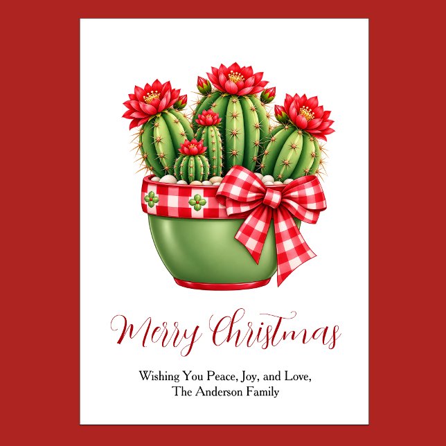 Julskaktus Julkort (Christmas Cactus Holiday Card)