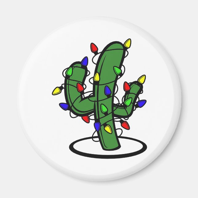Julskaktus Magnet (Framsidan)