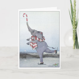 Julskal - Elephant Helgdag Card Helgkort
