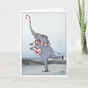 Julskal - Elephant Helgdag Card Helgkort
