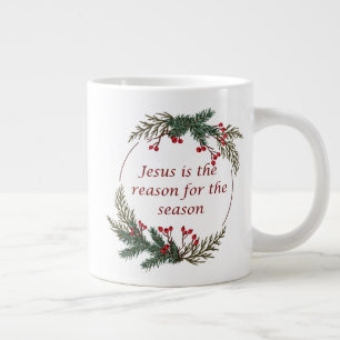 Julskäl för säsongen Holly Berry Wandeans Jumbo Mugg