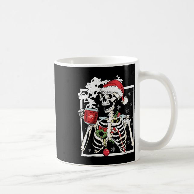 Julskal med leende skulldryck kaffemugg (Höger)