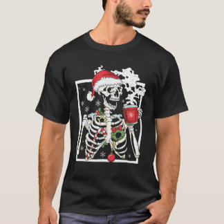 Julskal med leende skulldryck t shirt