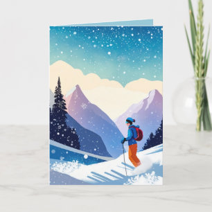 Julskål på berget helgkort