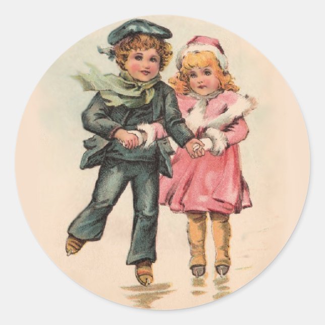 Julskal Runt Klistermärke (Framsida)