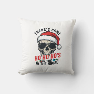 Julskalle Ho Ho Ho Humor Design Kudde