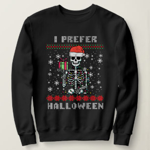 Julskalle Jag föredrar Halloween Fjul T Shirt