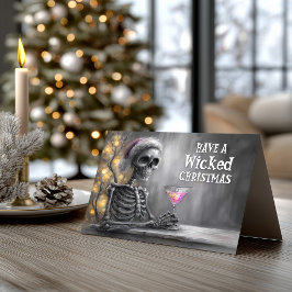 Julskalle och cocktail helgkort