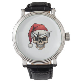 Julskalle Rolig Santa XMES Herr Kvinnor T-Shirt Armbandsur
