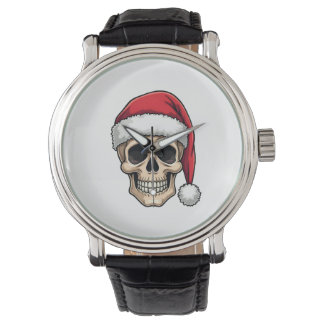 Julskalle Rolig Tomte XMES Herr Kvinnor T-Shirt Armbandsur