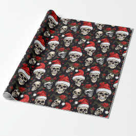 Julskalle Santa Hatt Gotisk Mönster Presentpapper