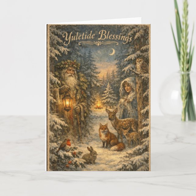 Julskälsönskningar Kort (Framsida)