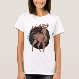 Julskandinaviska hjortar i årstidsformat t shirt