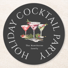 Julskans Elegant Party Underlägg Papper Rund