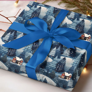 Julskåp i skogen presentpapper