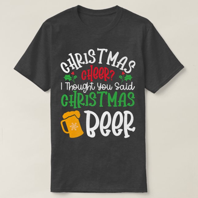 Julskåröl Julafton Party Helgdag T Shirt (Design framsida)