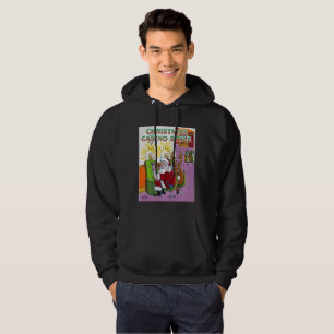 Julskasino Stil, svart soja Hoodie