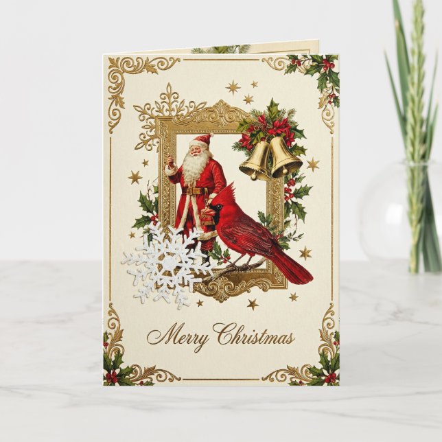 Julskatter från den viktorianska eran Collage Helgkort (Framsida)