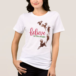 Julskeppet glitter - "Tro på magi" T Shirt