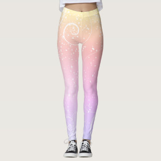 Julskevning snö leggings