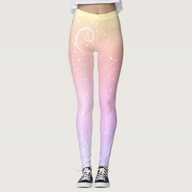 Julskevning snö leggings (Framsida)