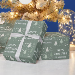 Julskick Familjenamn Sälggrön Presentpapper