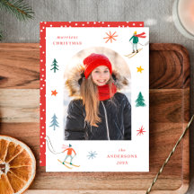 Julskidåkare Foto