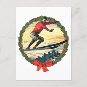 Julskidhopp Helg Vykort