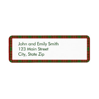 Julskisserade Returetiketter Returadress Etikett