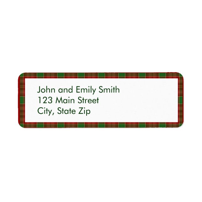Julskisserade Returetiketter Returadress Etikett (Framsidan)