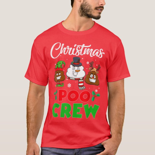 Julskit Crew Toalett-Emoji T Shirt (Framsida)