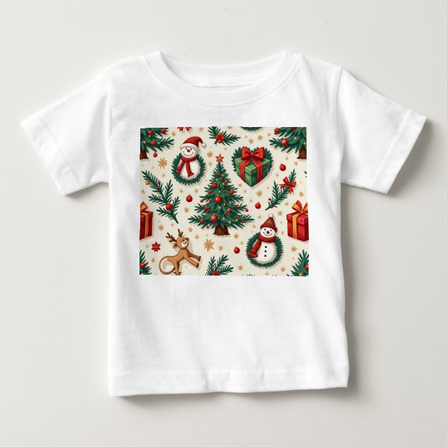 julskjorta baby t shirt (Framsida)