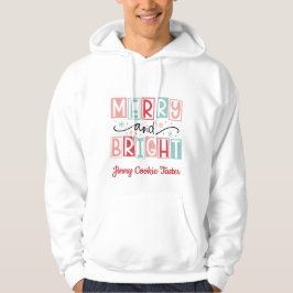 Julskjorta för familjen med namn hoodie