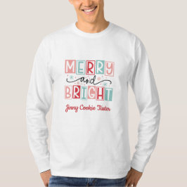 Julskjorta för familjen med namn t shirt